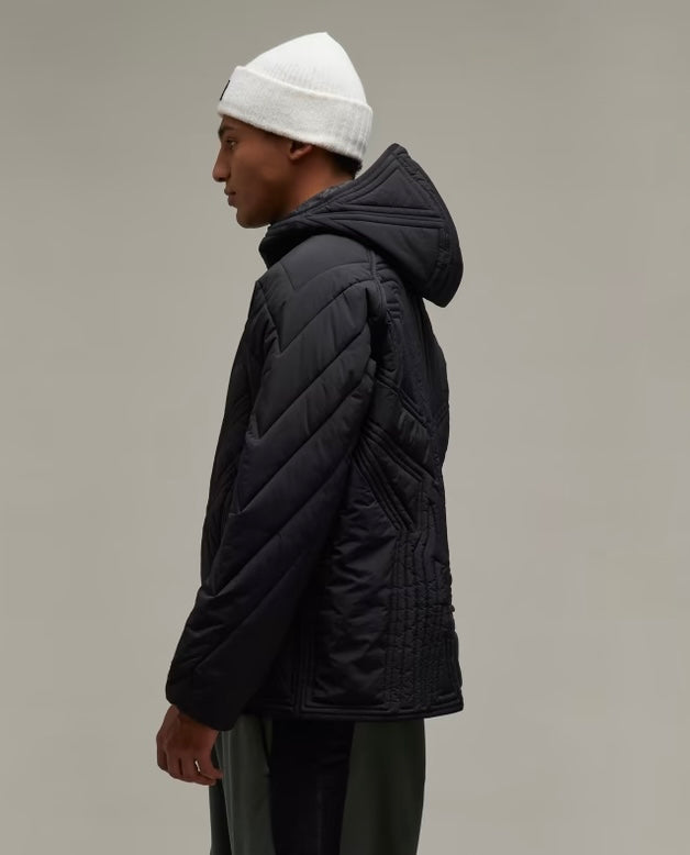 💯 % Authentic Yohji Yamamoto Y-3 Quilted Zip-Up Bomber Jacket - IL2061