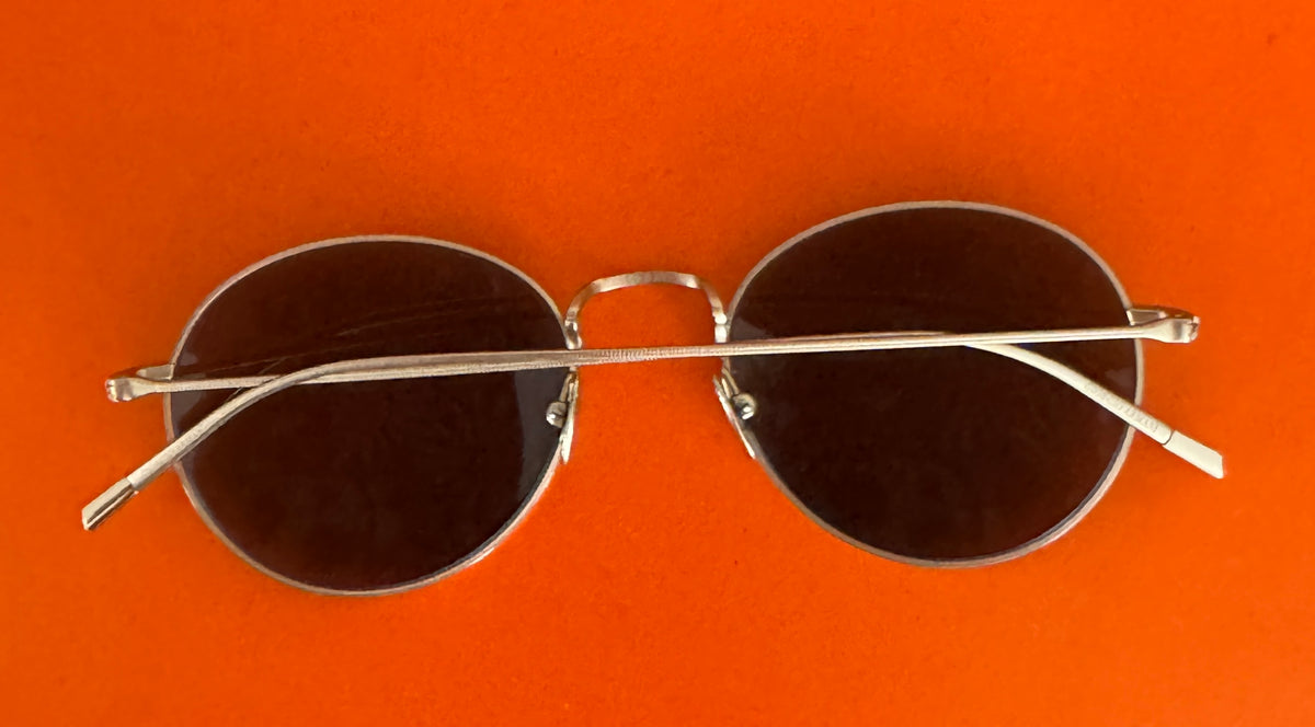 Pre-Loved Giorgio Armani Gold Sunglasses AR6125 3002/2A 62-20 145 2N Made in Italy A
