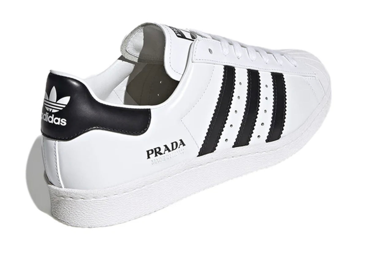 Adidas Prada x Superstar 'White Black' US 8.5 FW6680 Unisex