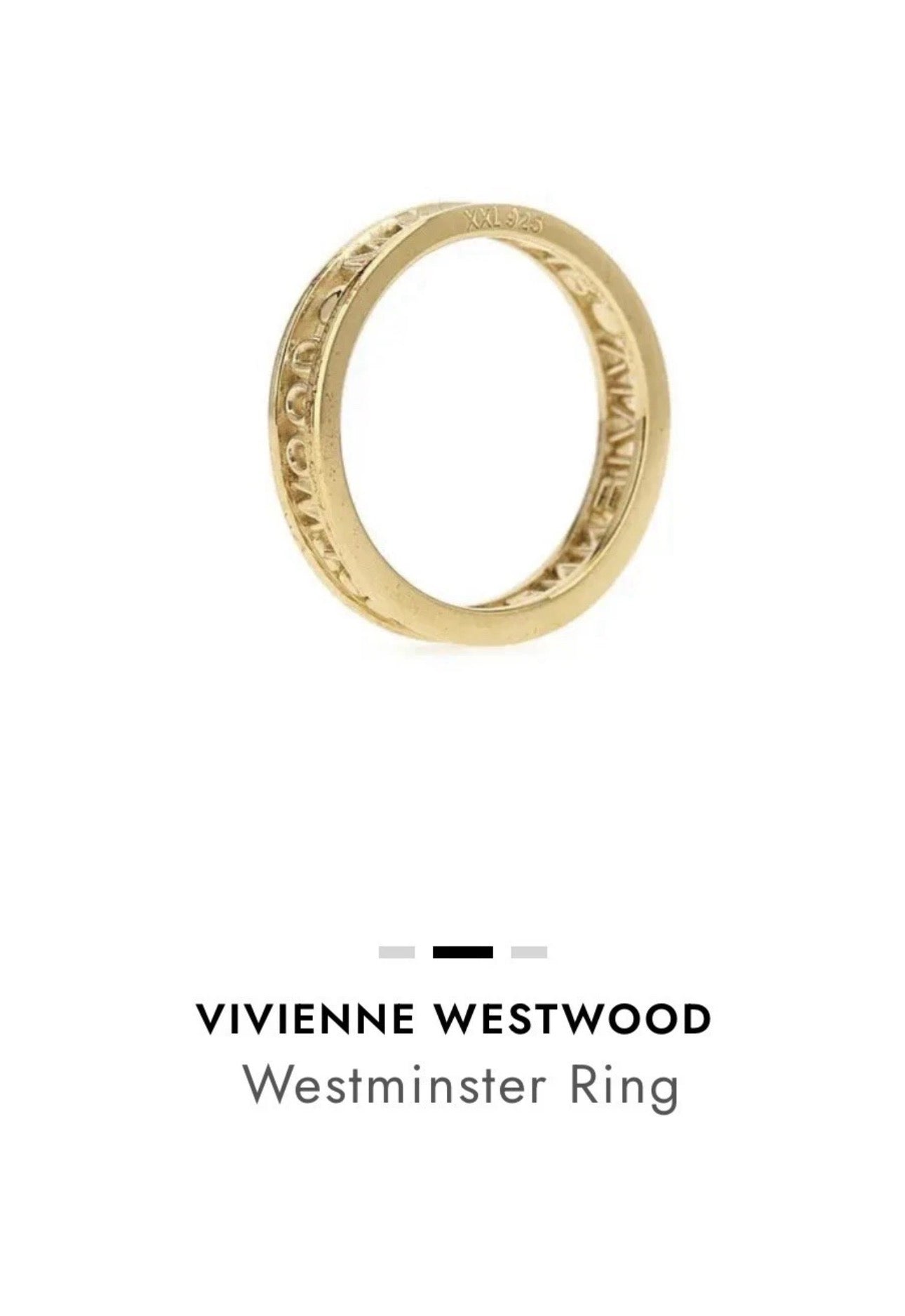 Vivienne Westwood Westminster Ring Band 925 Sterling Silver – Mayfair Collection