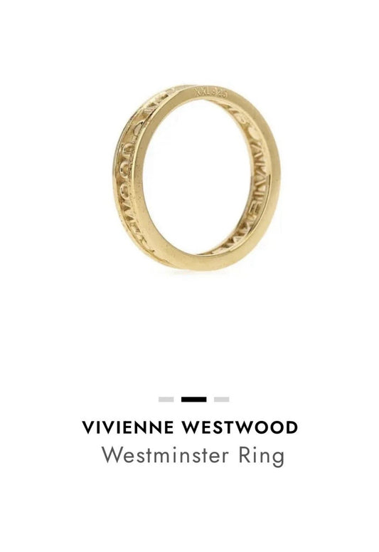 Vivienne Westwood Westminster Ring Band 925 Sterling Silver – Mayfair Collection