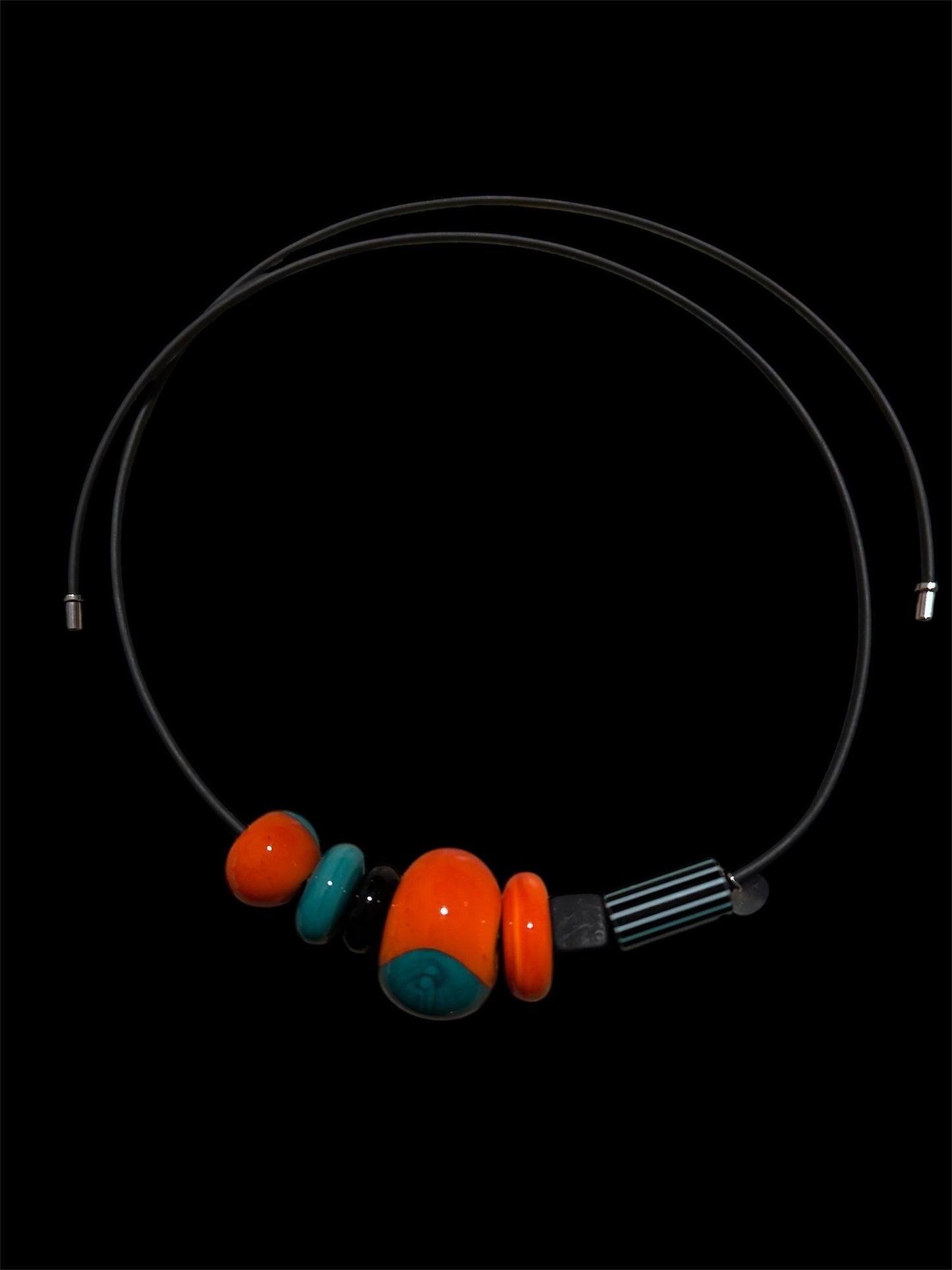 Necklace Smile Glass Beads
design Marina e Susanna Sent Necklace Choker made in Italy