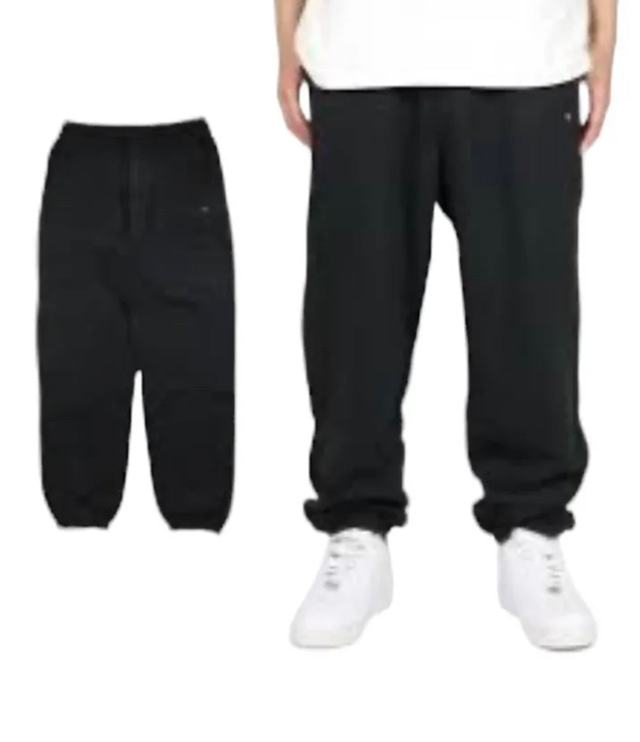 Authentic adidas Y-3 Organic Cotton Terry Cuff Straight Pants Us S Black