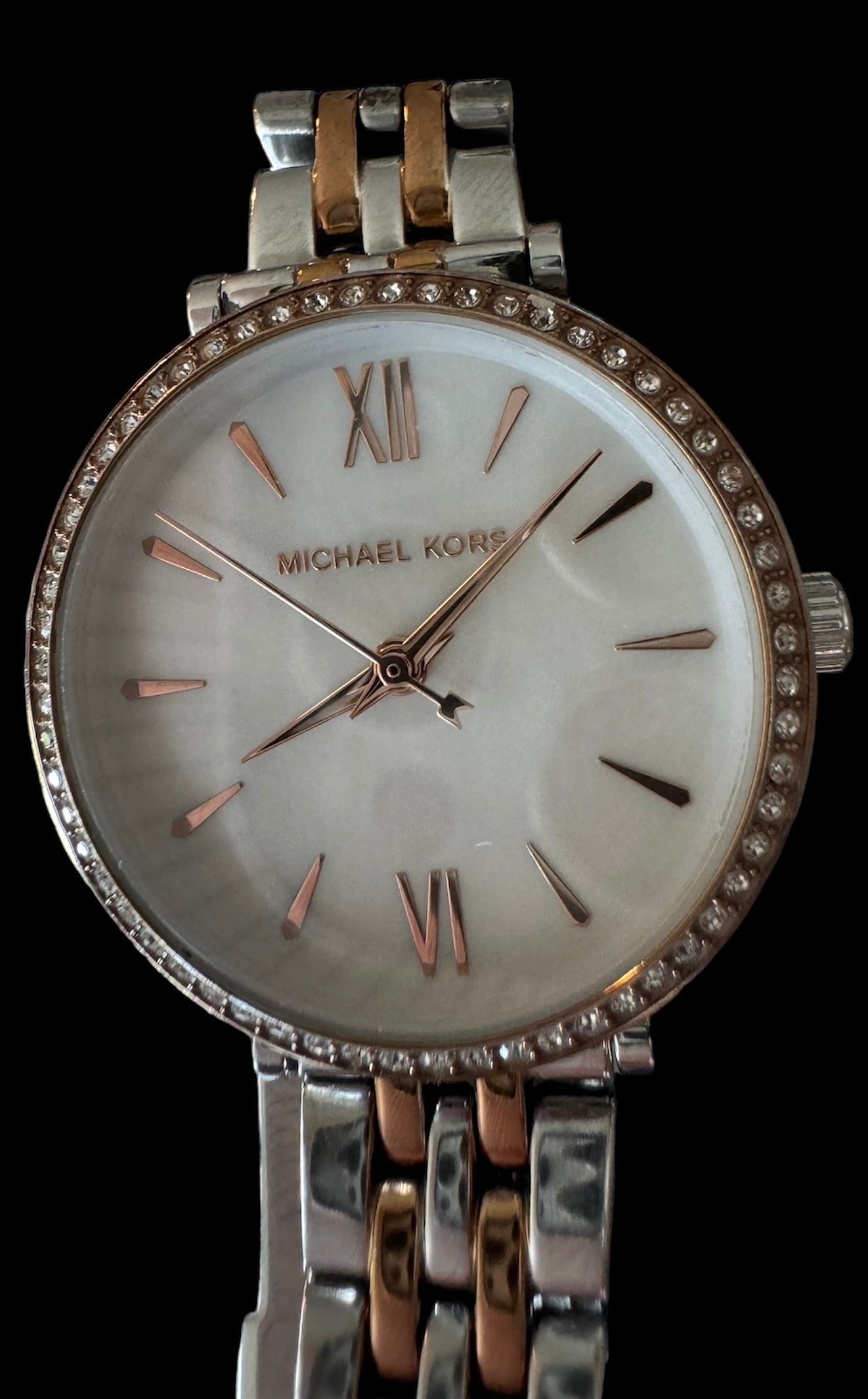 Michael Kors MK Petite Darci Silver Dial Two-tone Used