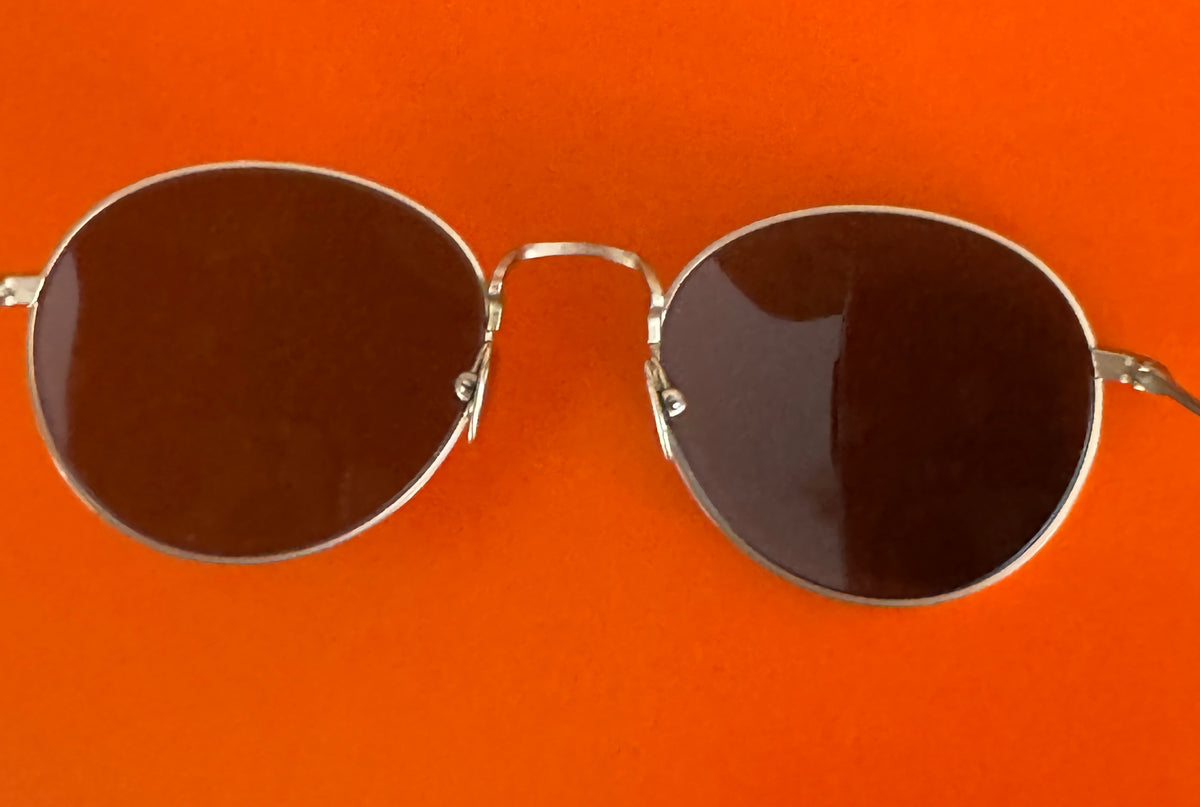 Pre-Loved Giorgio Armani Gold Sunglasses AR6125 3002/2A 62-20 145 2N Made in Italy A
