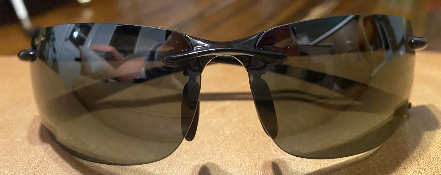 💯% Authentic Maui Jim BANYANS ME-BG MJ 412-02 70-17 130 Black/Grey