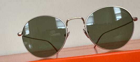 Pre-Loved Giorgio Armani Gold Sunglasses AR6125 3002/2A 62-20 145 2N Made in Italy A