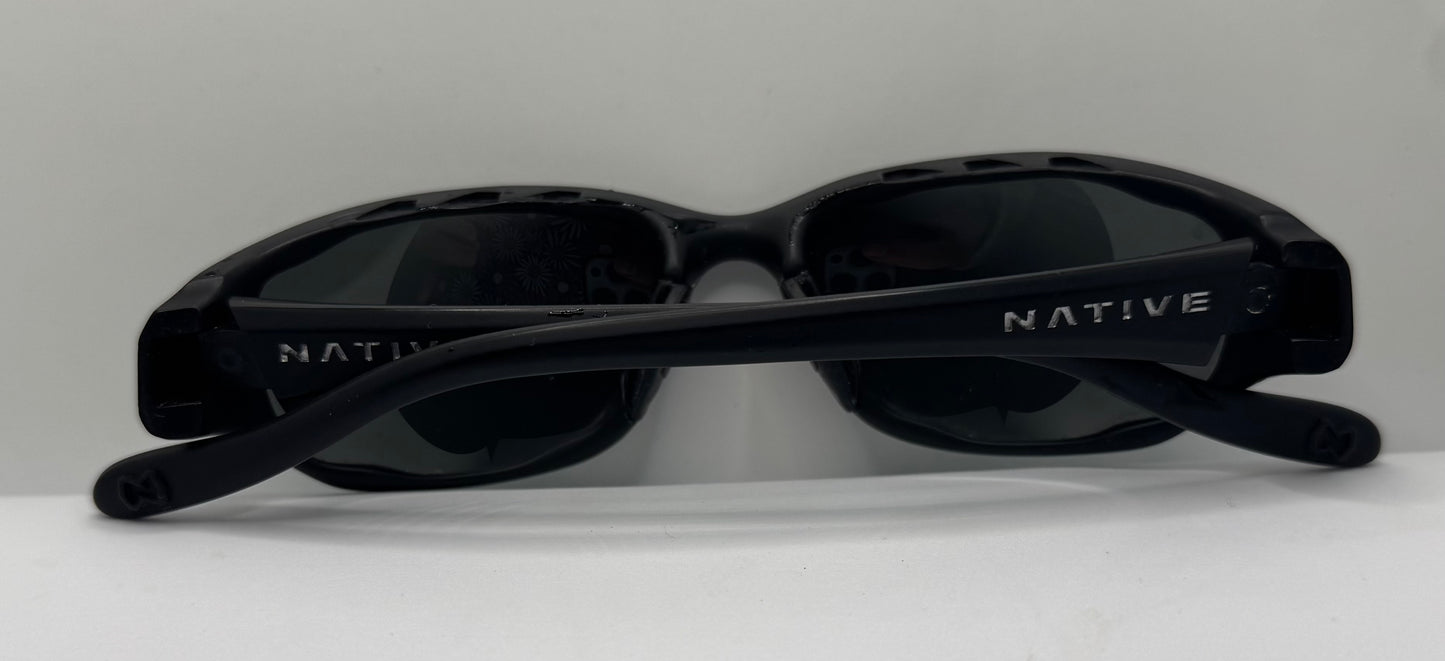 Native Eyewear Throttle Polarized Sunglasses Black/Gray