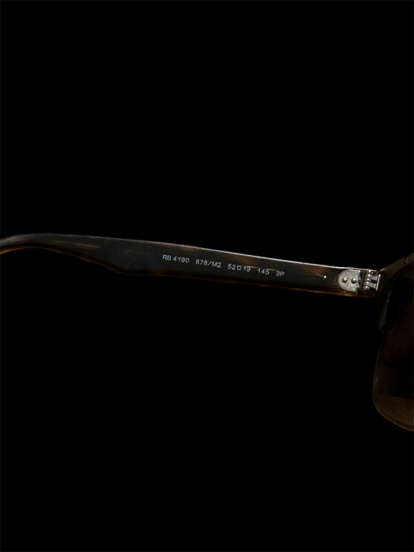 Ray-ban NEW CLUBMASTER Rb4190 878/M2 52-19 145 3P Made in Italy Havana/Brown Polarized Sunglasses