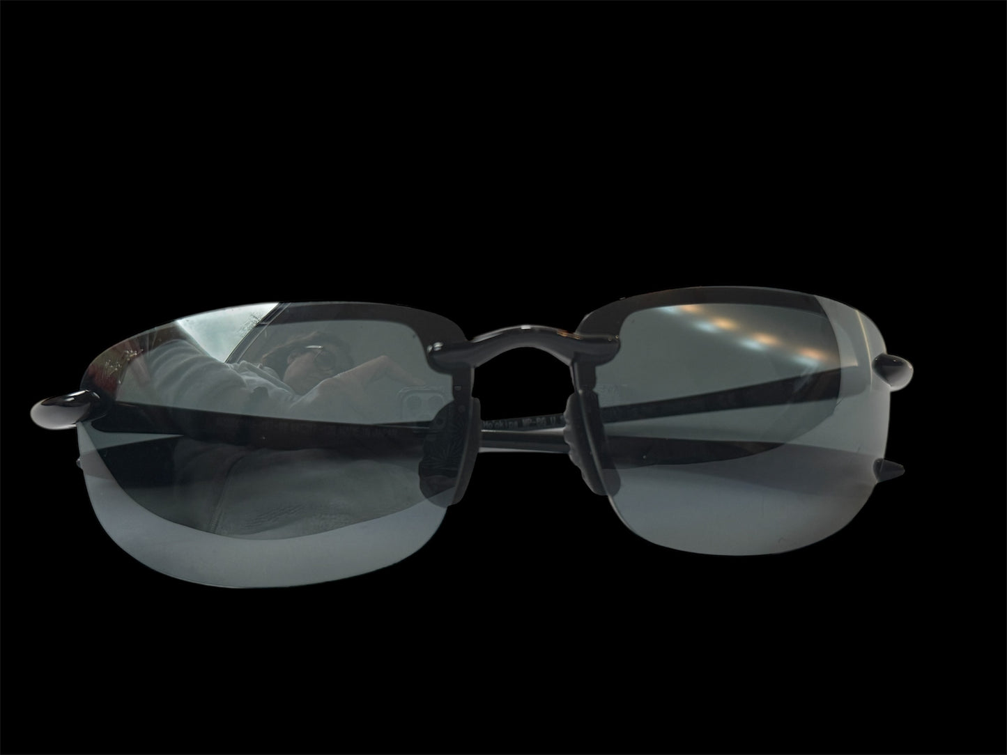 Maui Jim HO'OKIPA 407-02 Gloss Black / Neutral Grey Lens 64-17 130 Made in Japan