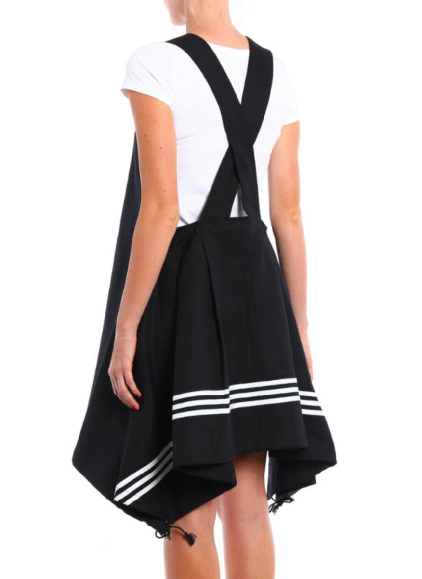 Y3 Yohji Yamamoto Canvas Dress B47594 Black/White Us M