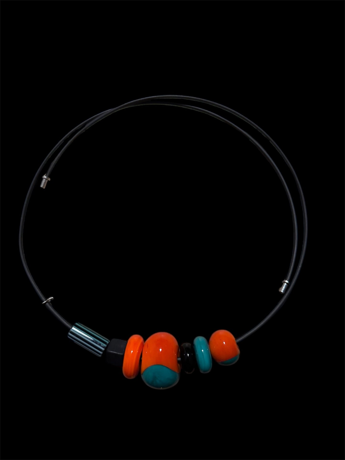 Necklace Smile Glass Beads
design Marina e Susanna Sent Necklace Choker made in Italy