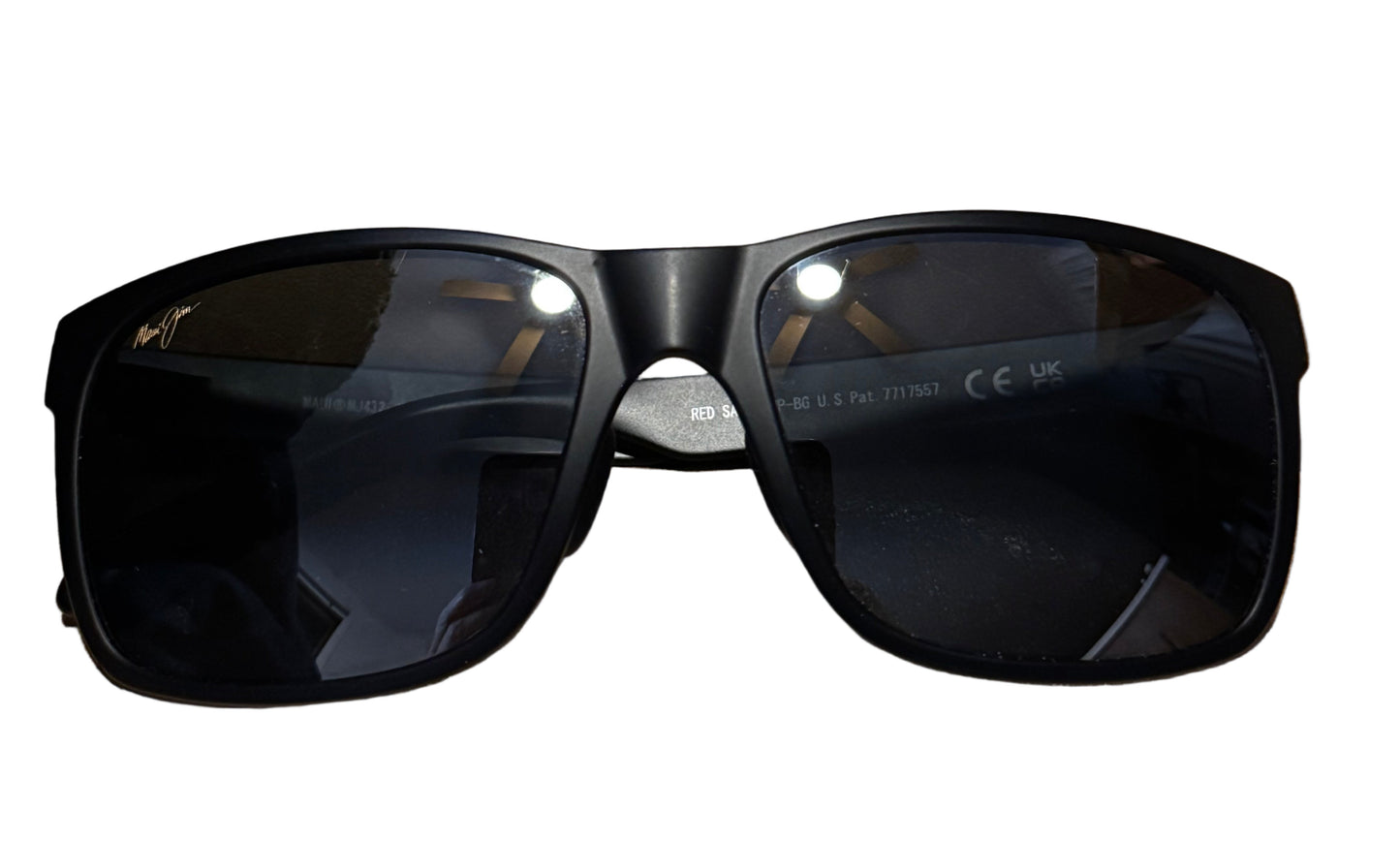 Maui Jim RED SANDS Sunglasses 432-2M Matte Black / Neutral 59-17 140 Made in Japan