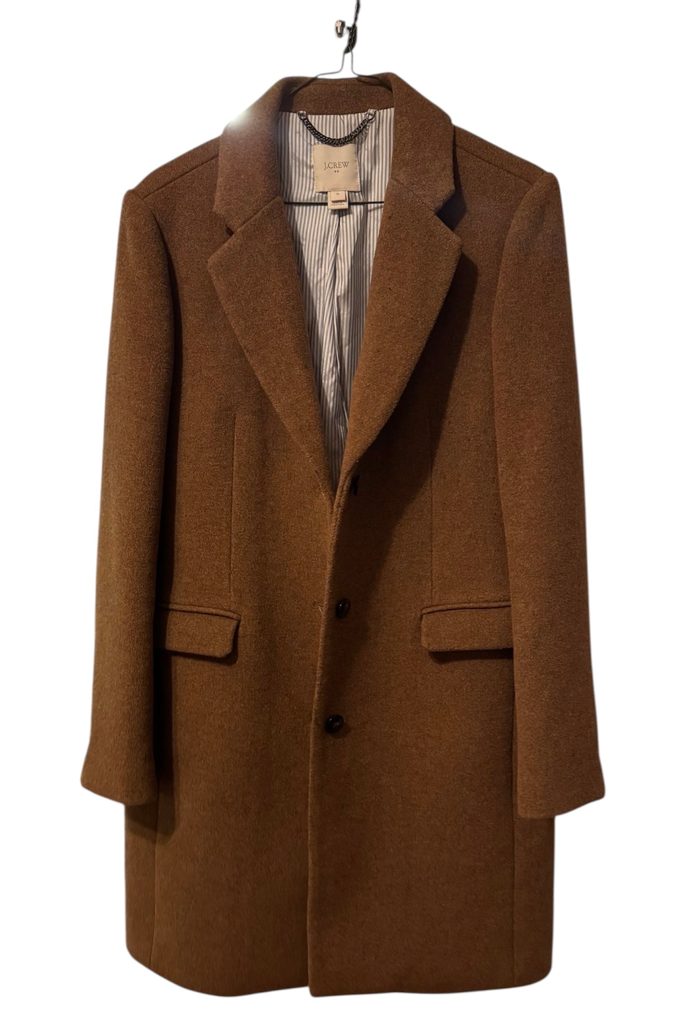 JCrew Wood Caramel Coat Jacket Style E6228 SZ 10