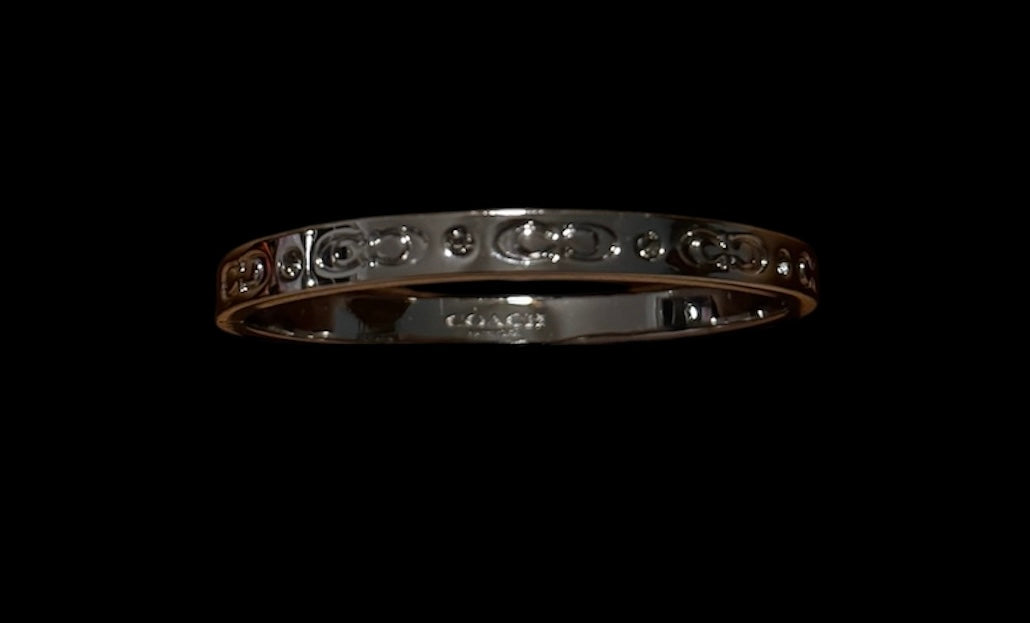Coach Signature Hinged Bangle