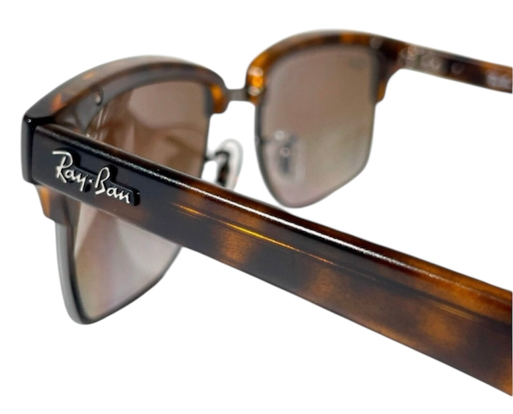 Ray-ban NEW CLUBMASTER Rb4190 878/M2 52-19 145 3P Made in Italy Havana/Brown Polarized Sunglasses