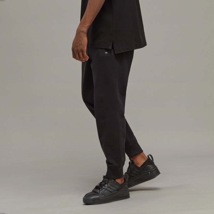 💯 % Authentic Organic Cotton Terry  FT CUF PANT Y3 H44799 BLACK