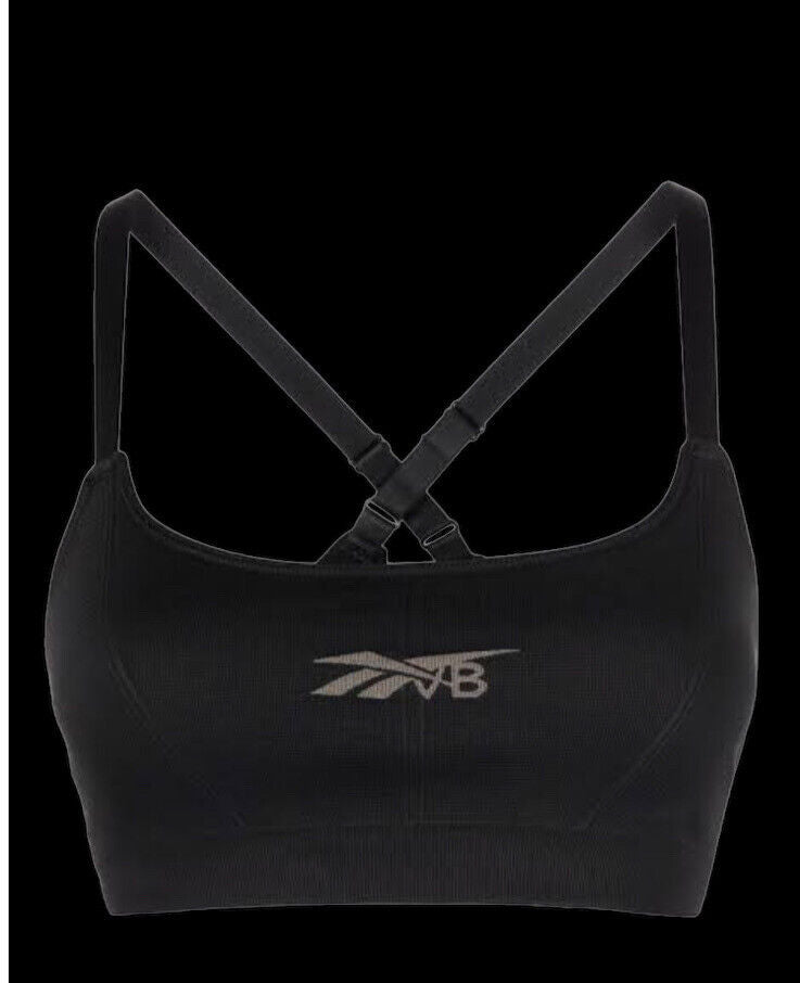 💯 % Authentic REEBOK BY VICTORIA BECKHAM Black Seamless Sports Bra