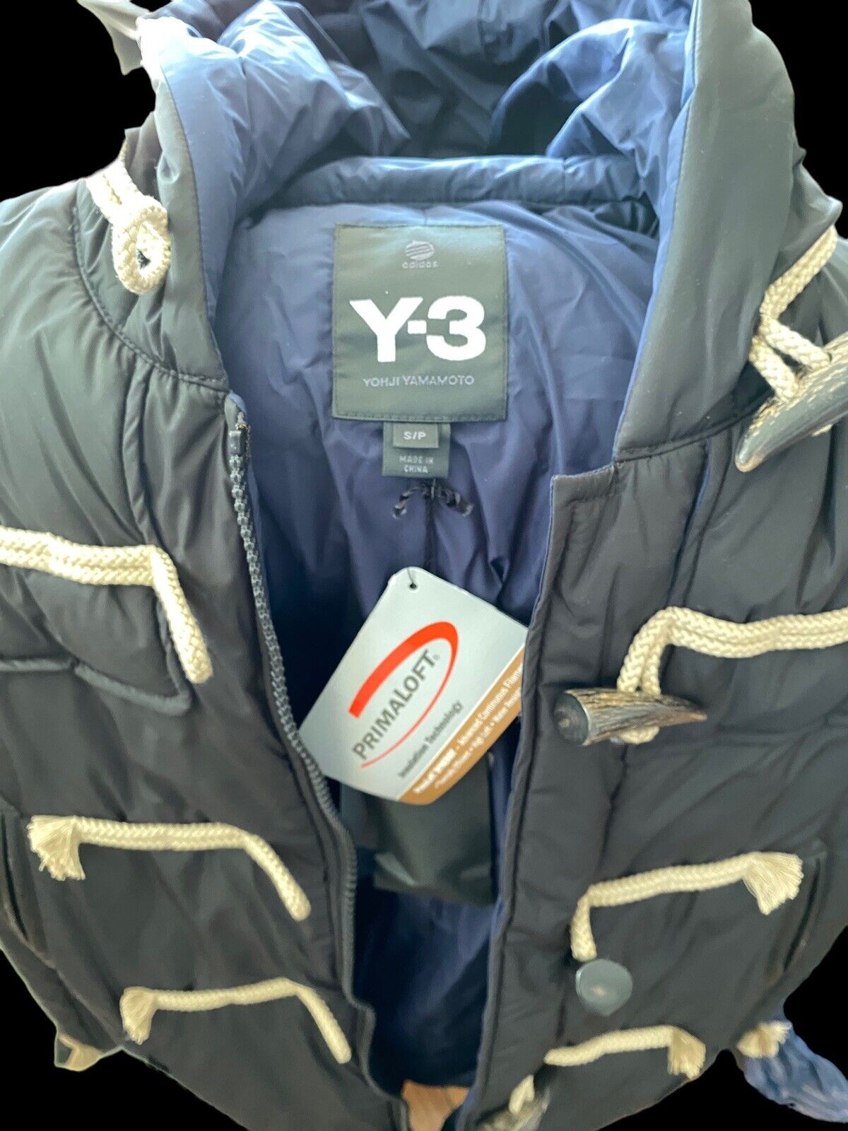 💯 % Authentic y3 litetaft duffle hoody Winter Jacket PRIMALOFT INSOLATION TECH