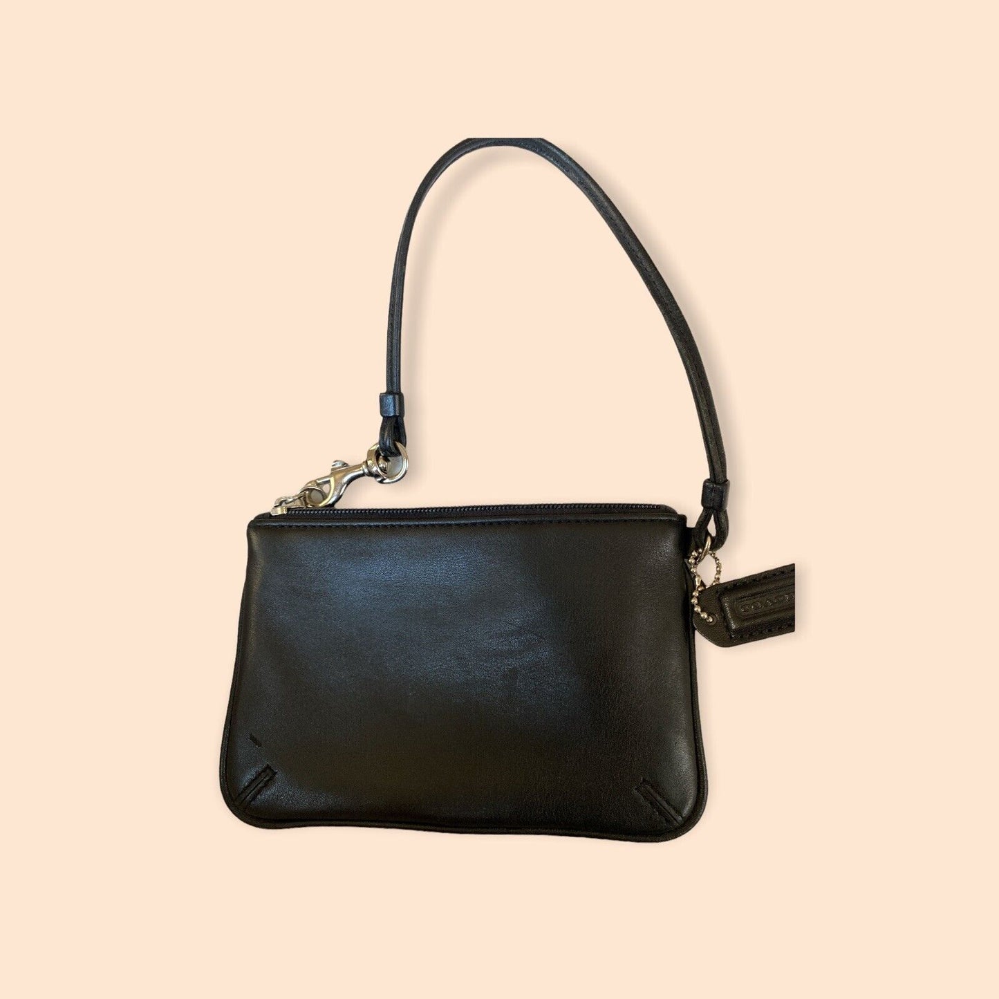 Coach Black Leather Lace