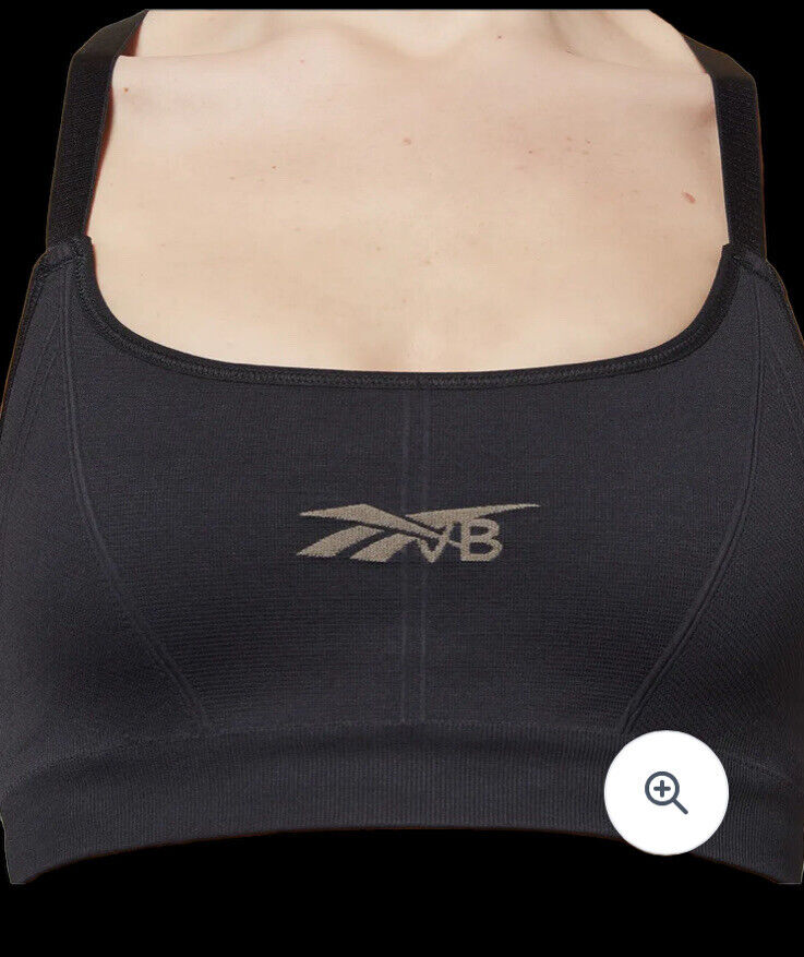 💯 % Authentic REEBOK BY VICTORIA BECKHAM Black Seamless Sports Bra