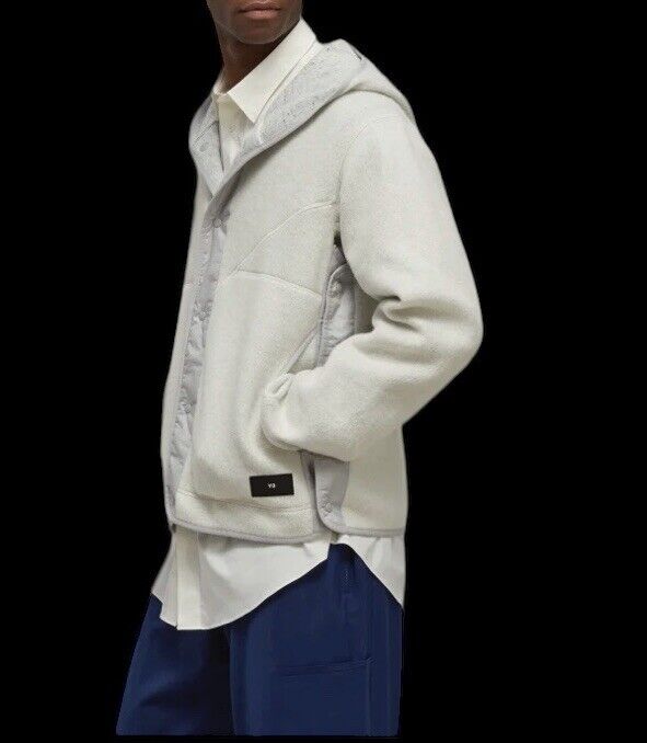 💯 % Authentic Y-3 FLEECE JACKET HZ8824 Cream White US L