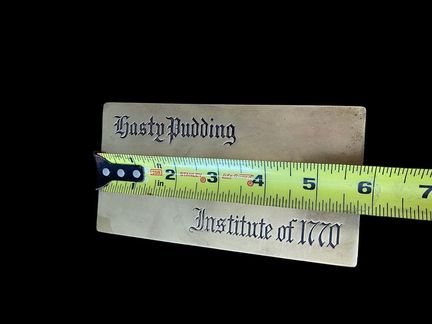 Rare!!!Vintage Hasty Pudding Institute Of 1770 Harvard University Metal Desk Box