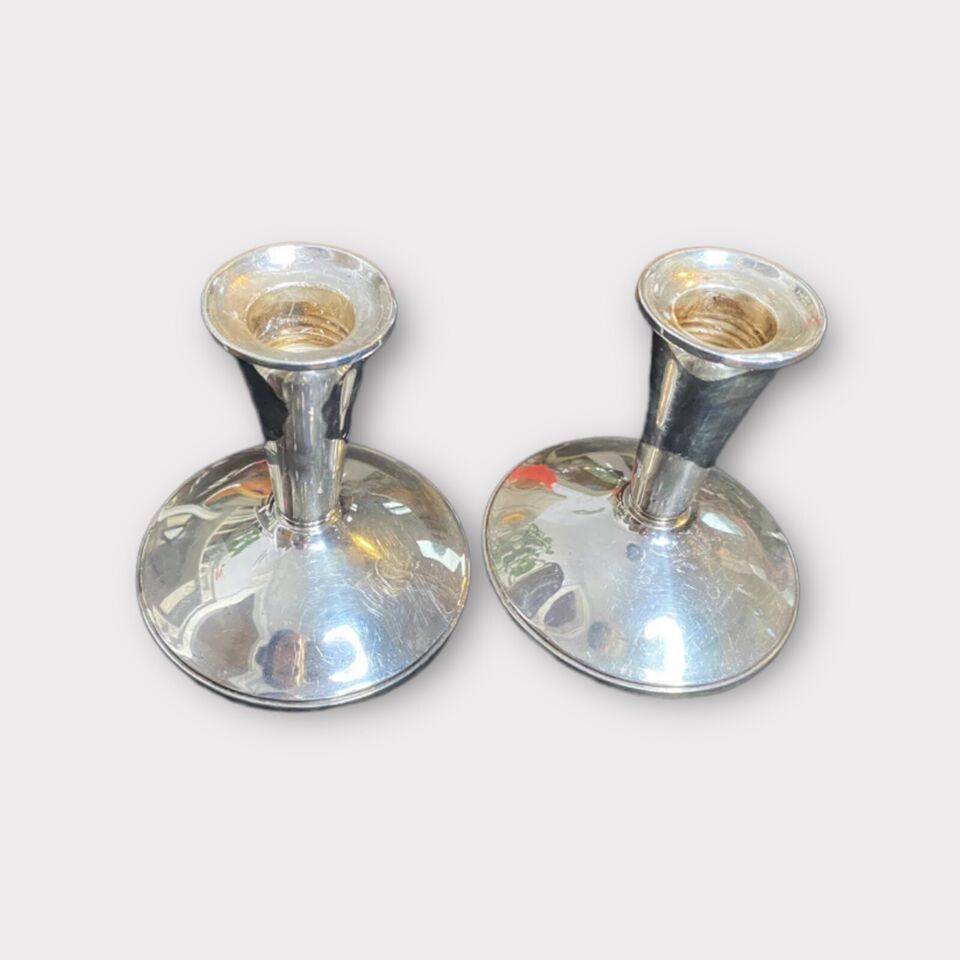 Alvin Sterling Silver Weighted Candlestick set of 2 ANTIQUE