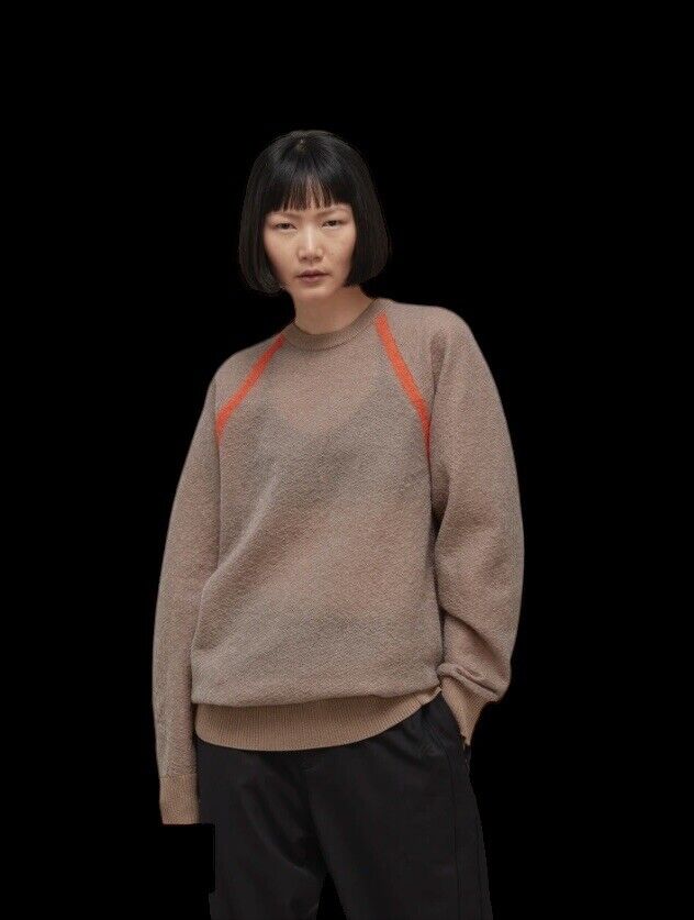 💯 % Authentic Y-3 CLASSIC SHEER KNIT CREW SWEATER SZ M HS9818 M