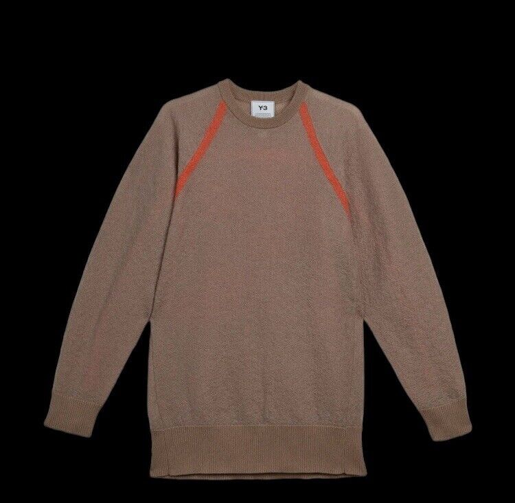 💯 % Authentic Y-3 CLASSIC SHEER KNIT CREW SWEATER SZ M HS9818 M